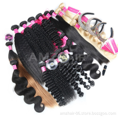 Wholesale Cheap Raw Mink Brazilian Virgin Human Hair Products For Black Women Cuticle Aligned 100% Human Hair Extension Bundles